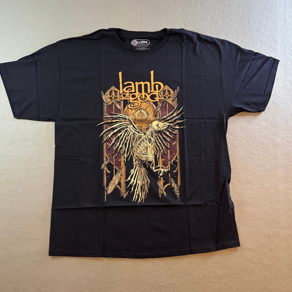 Lamb of God Band T-Shirt Mens XL Black Heavy Thrash Metal Rock RVA NWOT